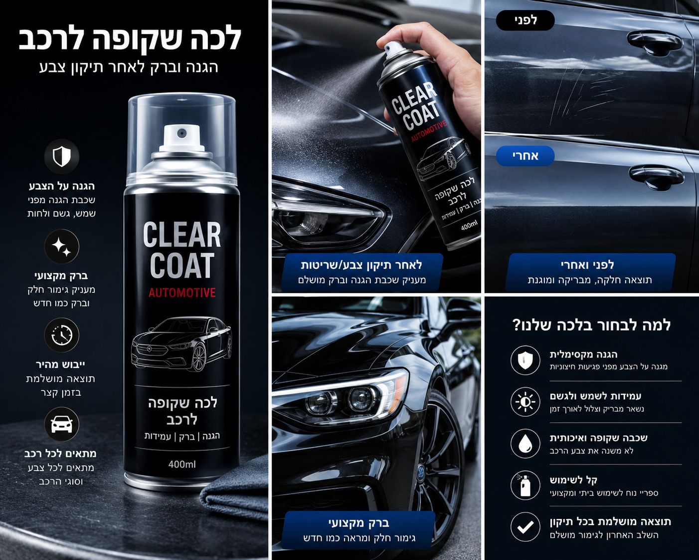 לכה שקופה לרכב